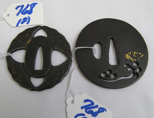 Appraisal: TWO JAPANESE TSUBA late Edo early Meiji periods the first