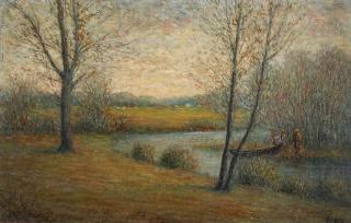 Appraisal: GEORGE VAN MILLETT - OIL ON PANEL George Van Millet