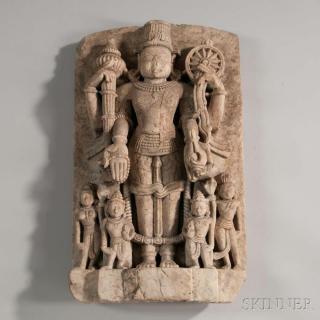 Appraisal: Andagu Stone Stele Andagu Stone Stele Burma Pagan style with