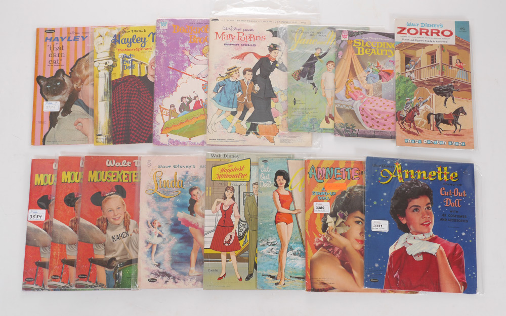 Appraisal: COLLECTION OF VINTAGE DISNEY PAPER DOLL BOOKS assorted paper dolls