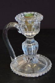 Appraisal: BACCARAT CRYSTAL CHAMBER STICK