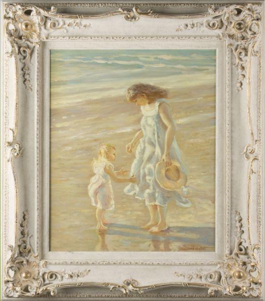 Appraisal: Judd Gallet Am th c At the Beach oil on