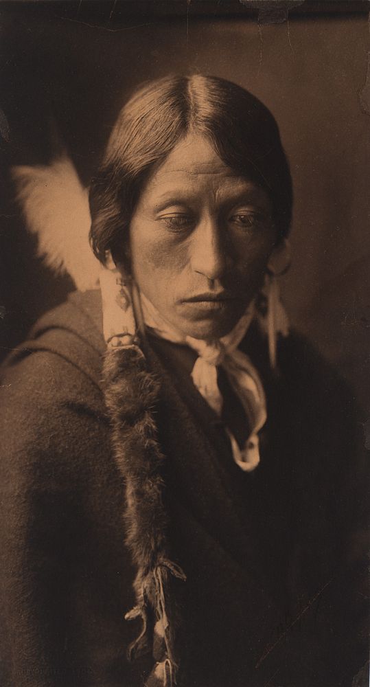 Appraisal: Edward Curtis Untitled Male Portrait Edward S Curtis - Untitled