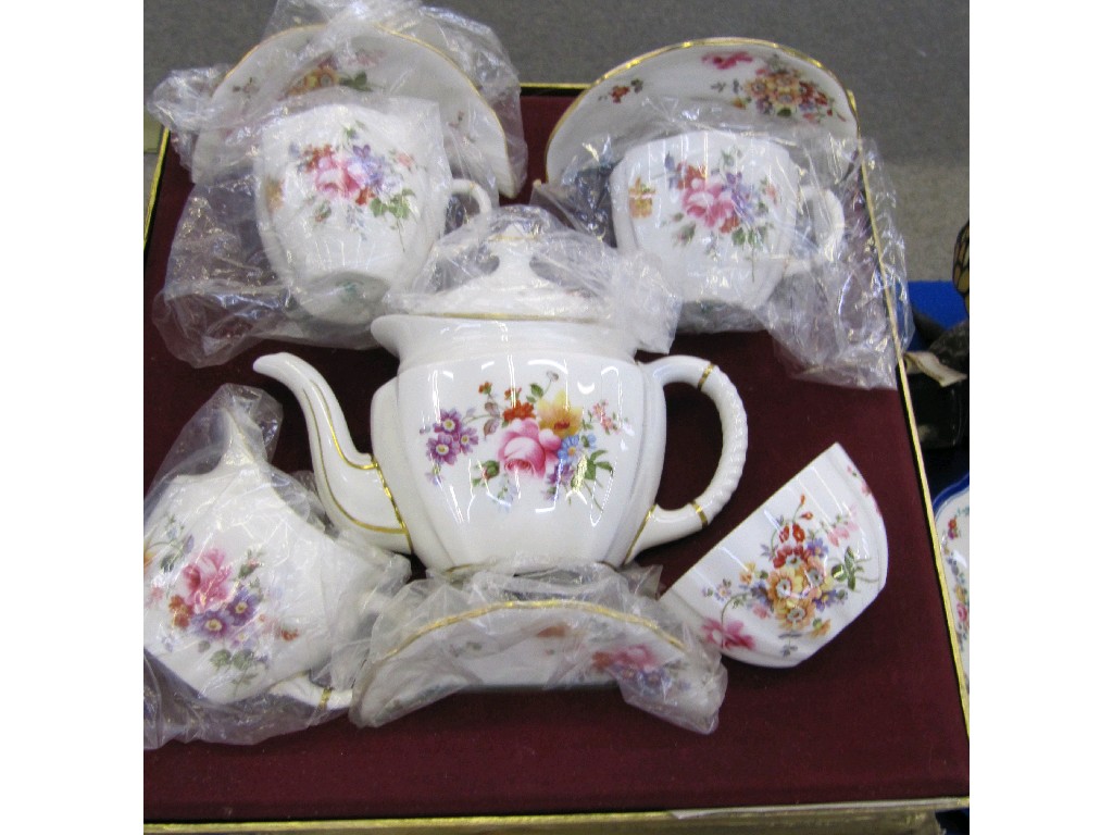 Appraisal: Boxed Royal Crown Derby 'Derby Posies' tea for two