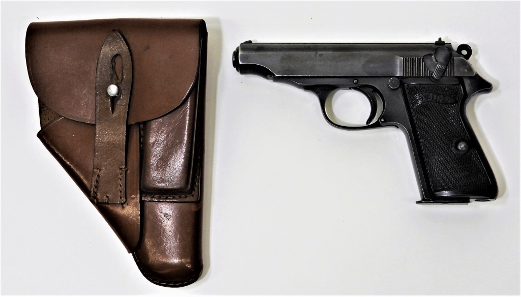 Appraisal: WWII GERMAN-MARKED WALTHER PP PISTOL AND HOLSTER Germany LR caliber