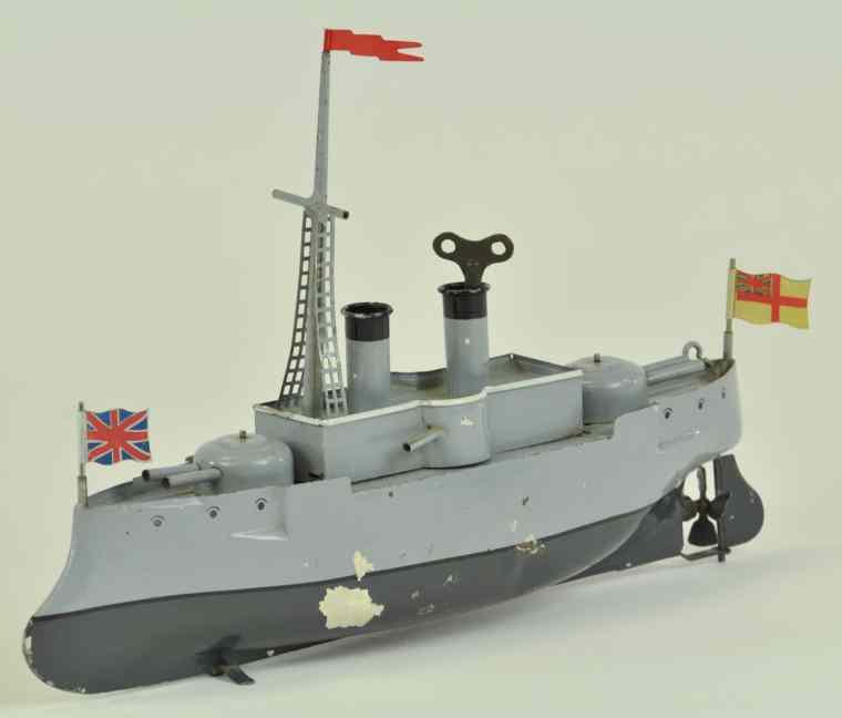 Appraisal: BING ARMORED CRUISER Germany - painted in stealthy grey colors