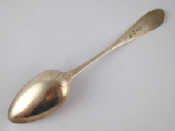 Appraisal: A Scottish Georgian Celtic point silver tablespoon maker's mark rubbed