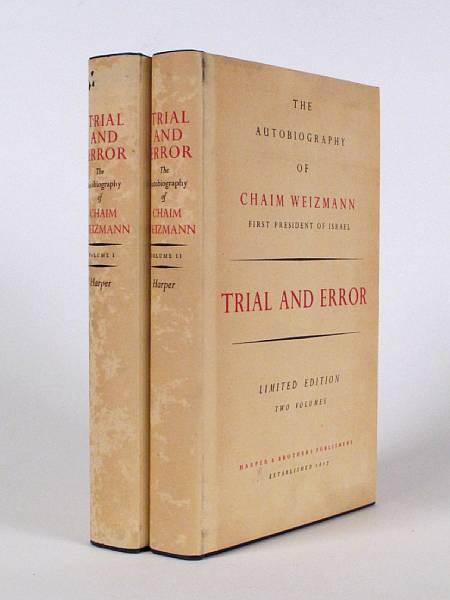 Appraisal: Weizmann Chaim Trial and Error The Autobiography of Chaim Weizmann