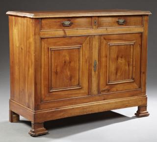 Appraisal: French Louis Philippe Carved Cherry Sideboard t French Louis Philippe