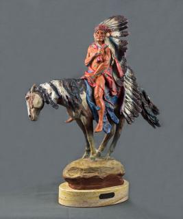 Appraisal: Washakie II by Harry Jackson Harry Jackson - polychrome bronze