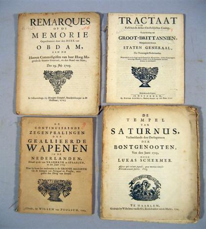 Appraisal: Lot Early th-Century Political Pamphlets - Continental imprints primarily Dutch