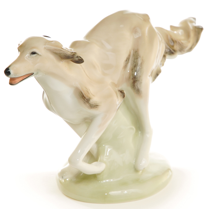 Appraisal: Royal Doulton figure prototype dog in a running stance covered