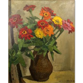 Appraisal: Walter Mafli Swiss French b Oil on Canvas Still Life