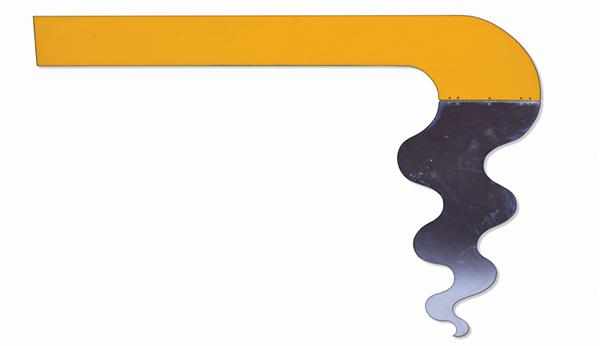 Appraisal: GERALD LAING British b ''Yellow Flame'' baked enamel on aluminum