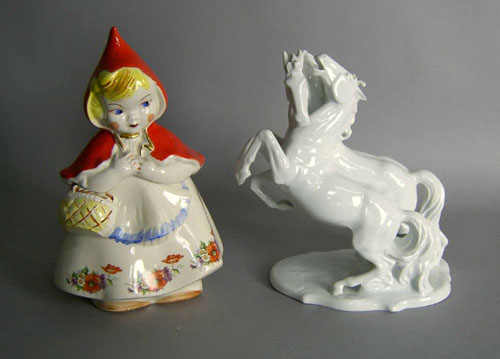 Appraisal: Hull Little Red Riding Hood cookie jar h together with