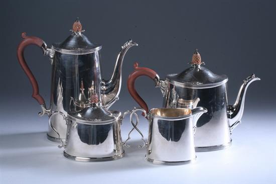 Appraisal: FOUR-PIECE ELIZABETH II COFFEE AND TEA SERVICE Adie Brothers Ltd