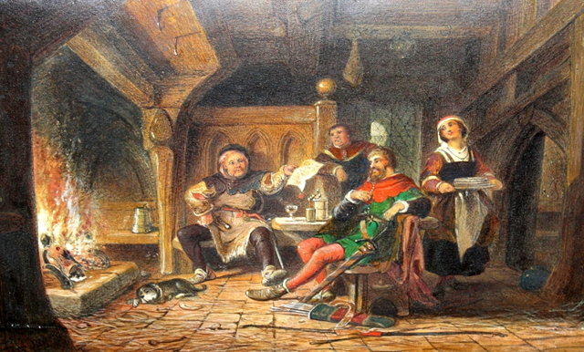 Appraisal: JOHN EDMUND BUCKLEY - Interior with Robin Hood and his