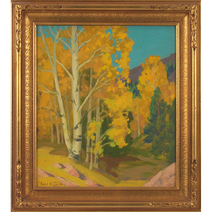 Appraisal: Paul Kauvar Smith American - ''Autumn Trees '' c oil