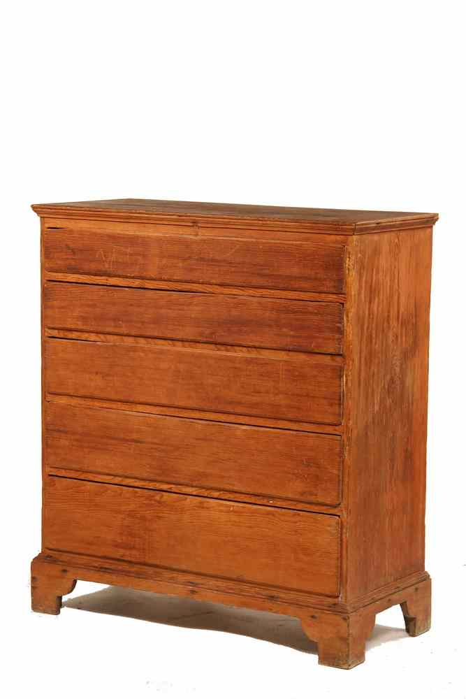 Appraisal: QUEEN ANNE PINE CHEST OF DRAWERS - Early th c