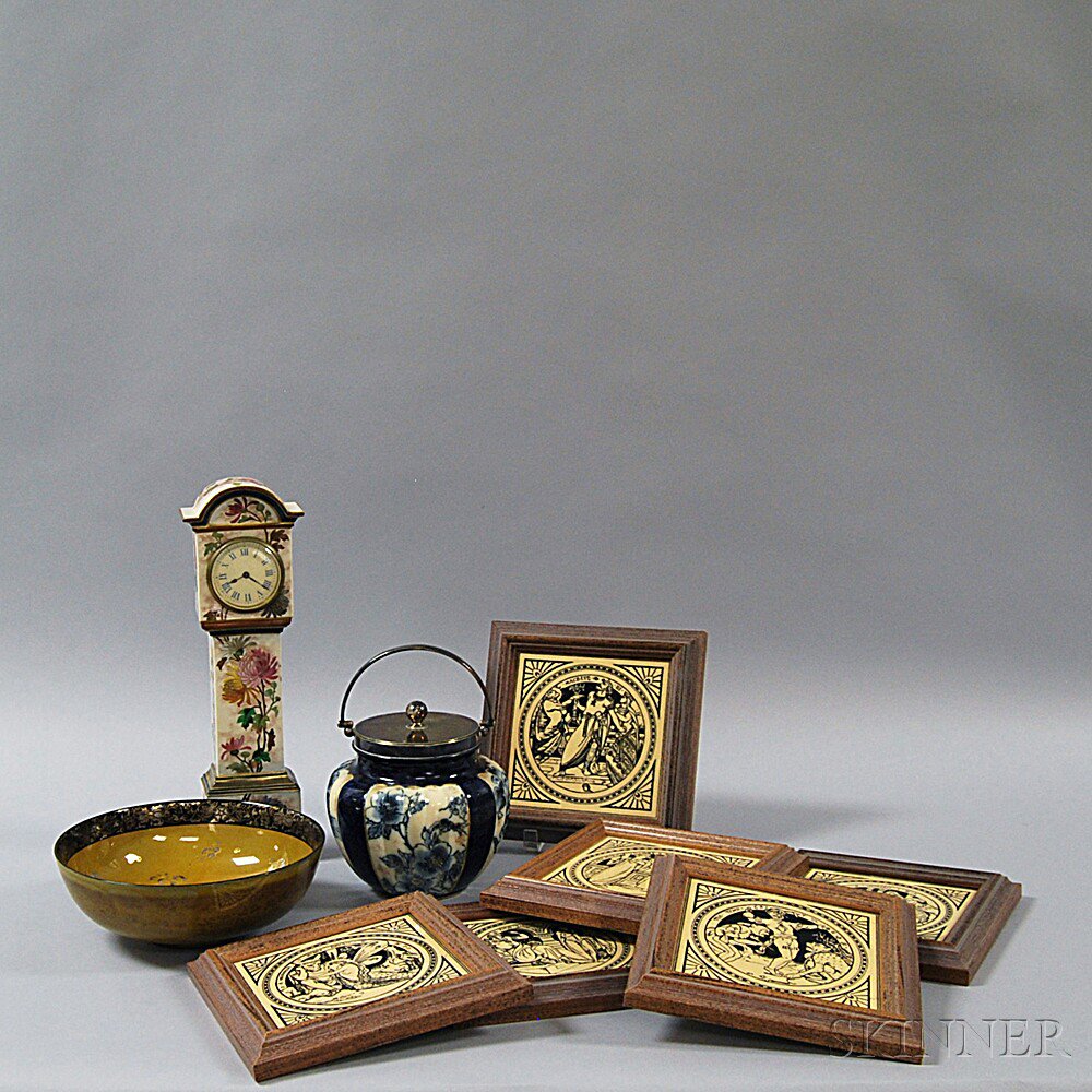 Appraisal: Nine Doulton Ceramic Items th century a Royal Doulton Oyama