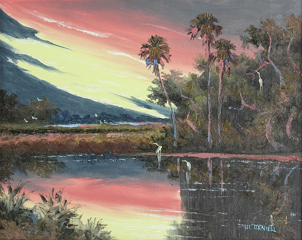 Appraisal: DANIELS Willie American th Century Florida Highwaymen St Lucie River