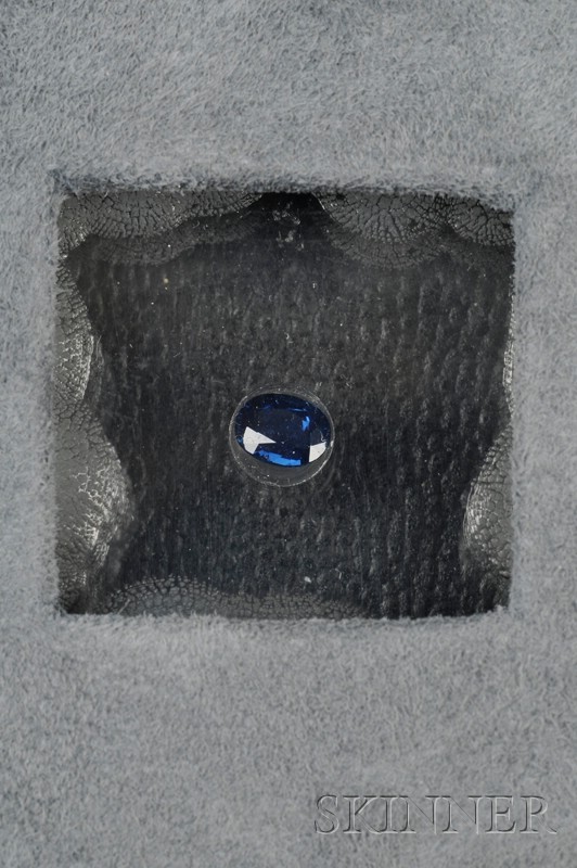 Appraisal: Unmounted Sapphire the oval-cut sapphire weighing cts Note Accompanied by