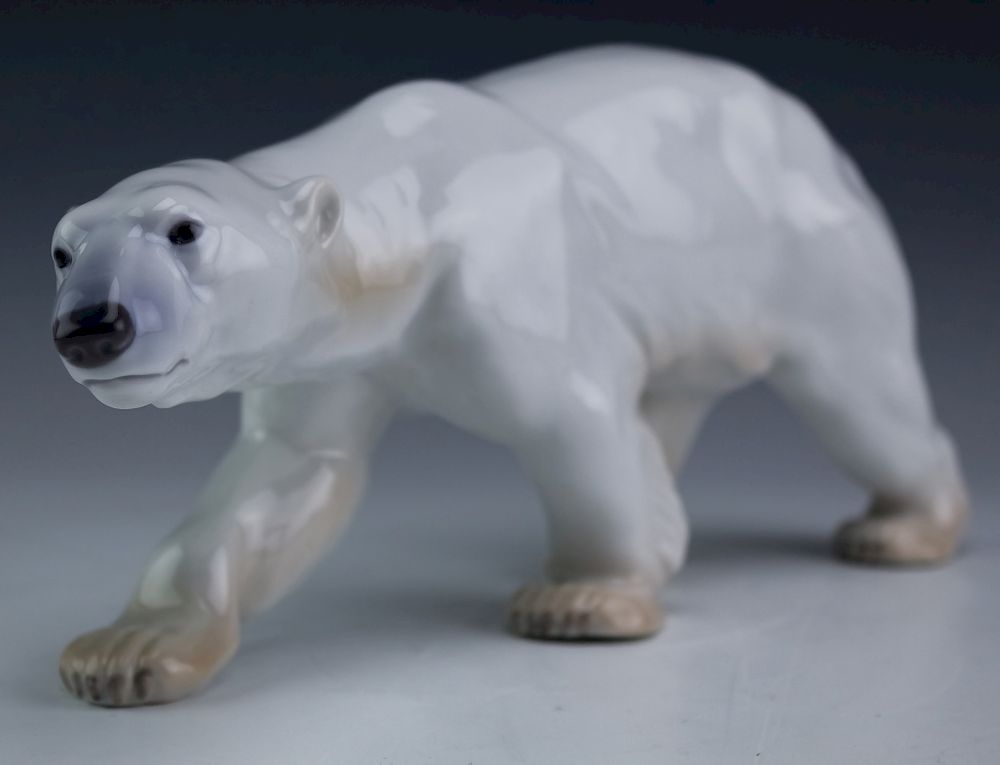 Appraisal: Bing Grondahl B G Porcelain LARGE Polar Bear B G