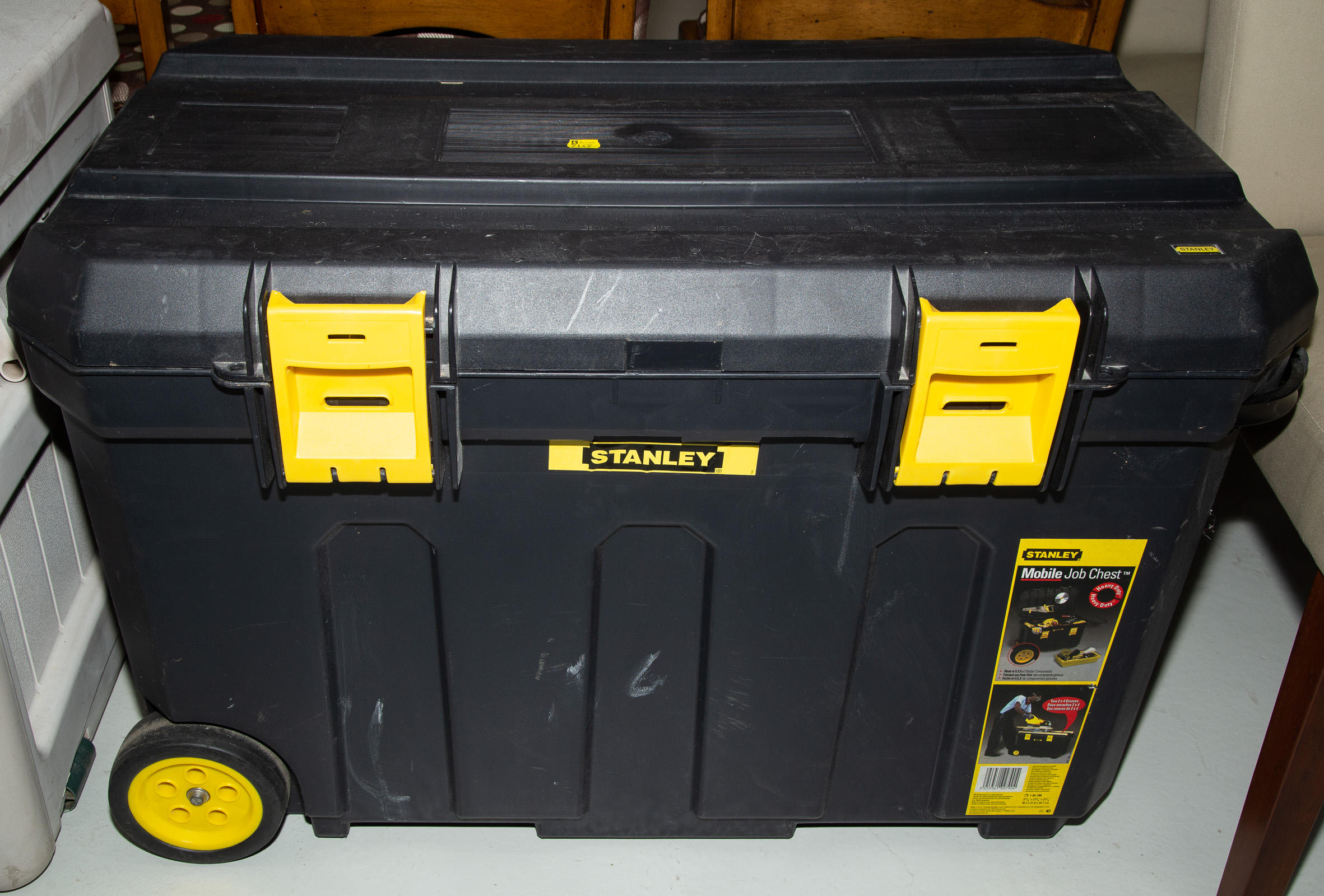 Appraisal: STANLEY TOOL CHEST WITH YARD TOOLS Including a Fiskars PowerGear