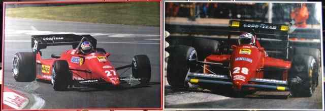 Appraisal: Ferrari Racing PostersIncludes Weber and Gould Both framed and behind