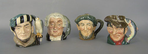 Appraisal: Four toby mugs by Royal Doulton the Falconer the Poacher