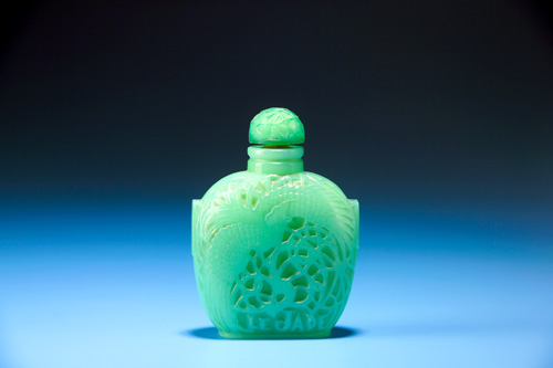 Appraisal: R LALIQUE Le Jade perfume bottle for Roger et Gallet