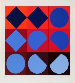 Appraisal: VICTOR VASARELY SERIGRAPH VICTOR VASARELY FRENCH HUNGARIAN - SERIGRAPH H