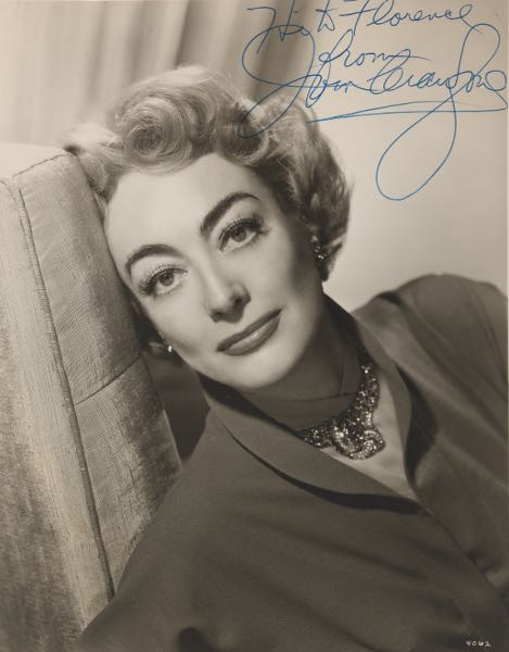 Appraisal: AUTOGRAPHED PHOTOGRAPHS OF JOAN CRAWFORD AMERICAN - x three x