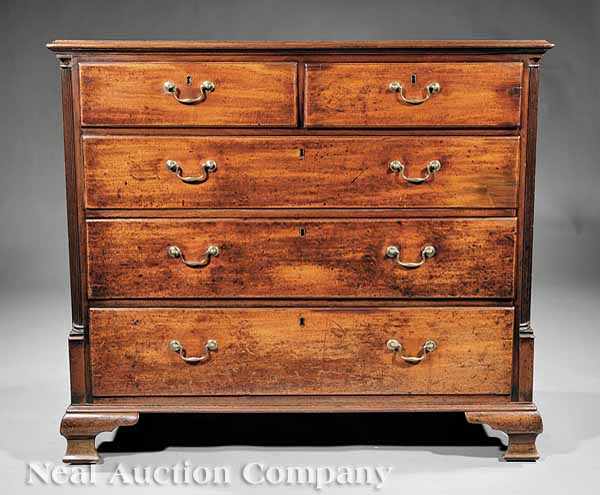 Appraisal: A George III Mahogany Chest of Drawers late th c