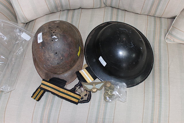 Appraisal: A WORLD WAR I FRENCH HELMET a further military helmet