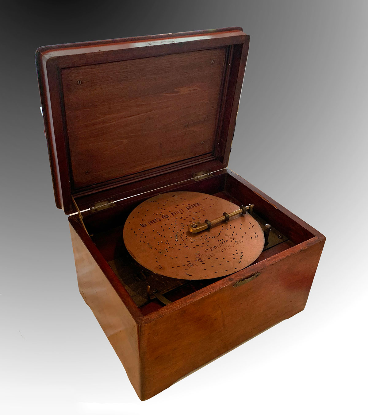 Appraisal: REGINA MUSIC BOX DISCS Regina music box Also included are