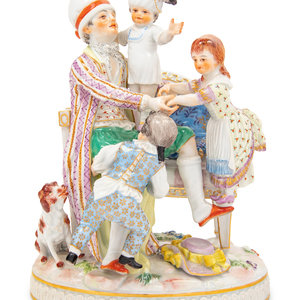 Appraisal: A Meissen Porcelain Figural Group of The Good Father After