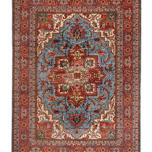 Appraisal: A Heriz Wool Rug Second Half th Century feet inches