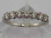 Appraisal: Tiffany Co A platinum and diamond seven stone ring by