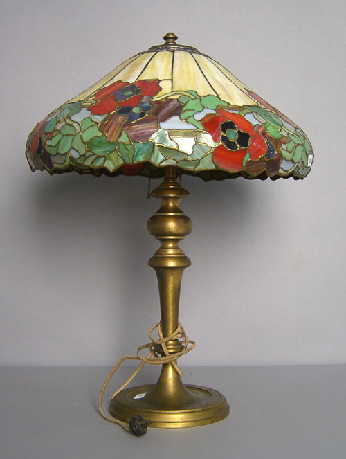 Appraisal: Wilkinson leaded glass table lamp h