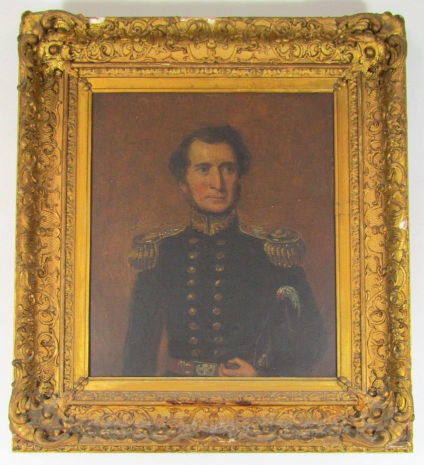 Appraisal: thC English School Portrait of Peter Steinson Lieutenant Colonel th