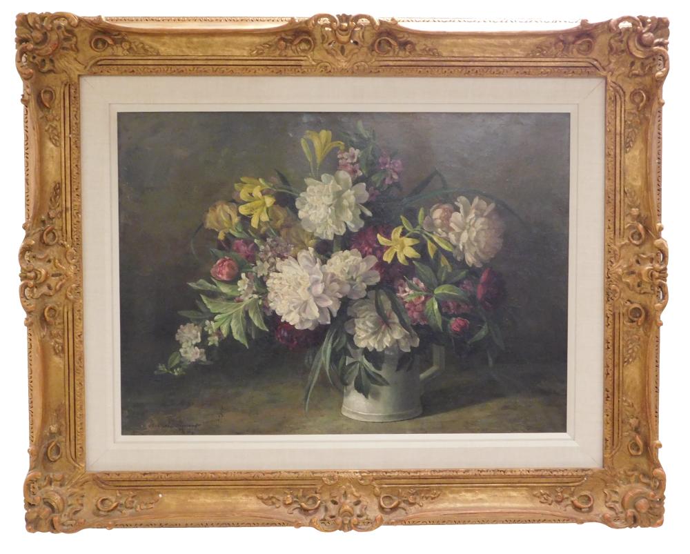 Appraisal: N Neale Stewart American th C Floral Still Life with