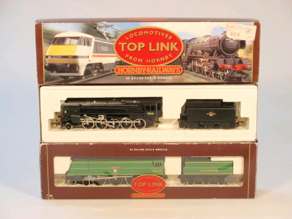 Appraisal: Two Hornby top link gauge locomotives R and R boxed