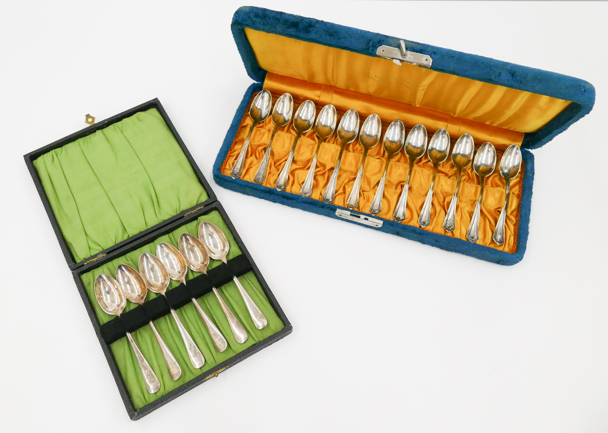 Appraisal: pc Sterling Demitasse Spoons Comes in Sets with presentation boxes