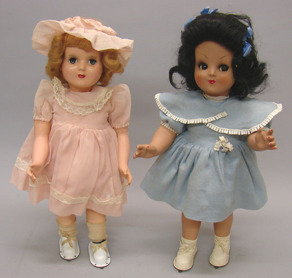 Appraisal: Pair of Wanda Walker type dolls HP doll has honey