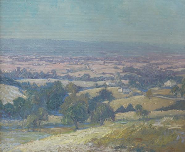 Appraisal: CLIFFORD ADAMS BAYARD AMERICAN - x Country landscape Oil on