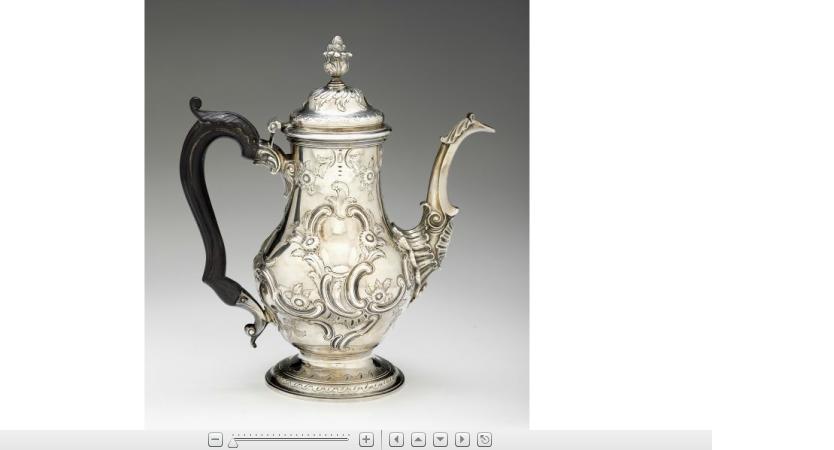 Appraisal: George III sterling silver coffeepotthomas cooke richard gurney london