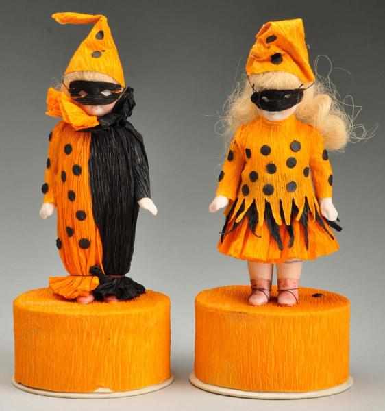 Appraisal: Lot of Halloween Doll Candy Containers Description Each has a