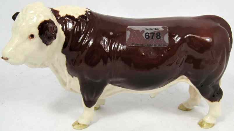 Appraisal: Beswick Polled Hereford Bull A