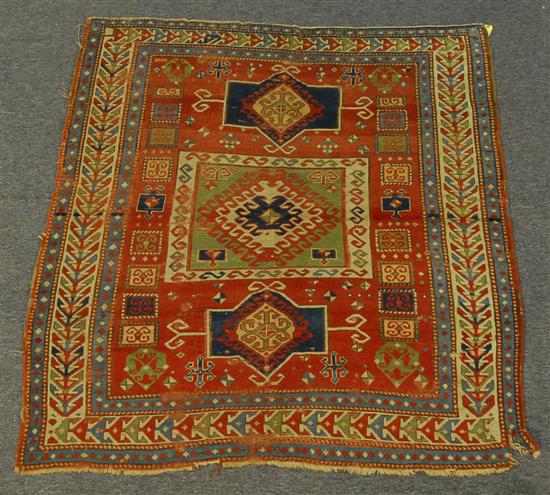 Appraisal: KAZAK RUG Caucasus circa feet inches x feet inches Condition